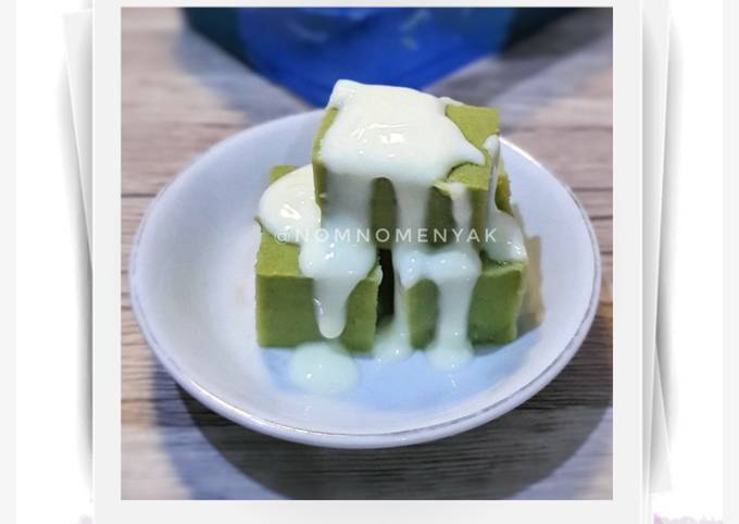 Standar Resep memasak Puding Roti Greentea yang sesuai selera