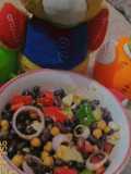 Lobia multi grain chaat