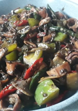 Foto resep Cumi asin cabe hijau