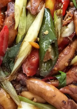Foto resep Cumi Asin Masak Cabe Hijau