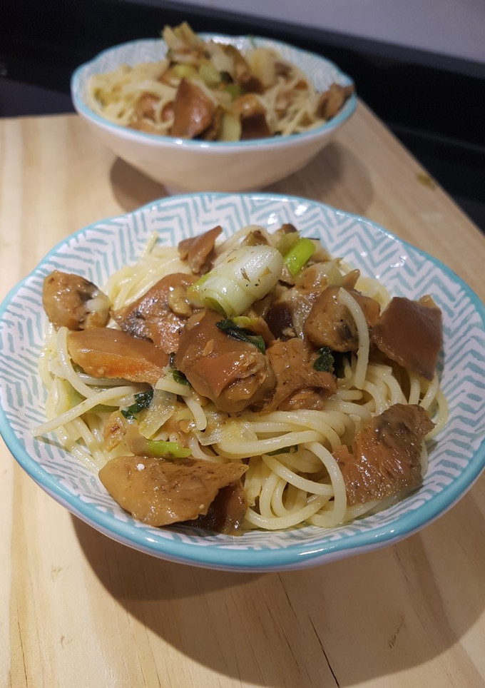 Una foto de Pasta con rovellons