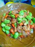 Udang siram pete
