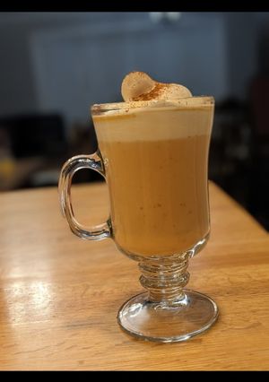 A picture of Pumpin Spice Latte (PSL).