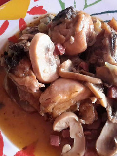 Una foto de Pollo a la cazadora