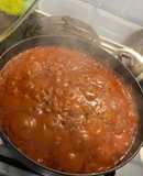 Rich bolognaise sauce with beef and lamb mince