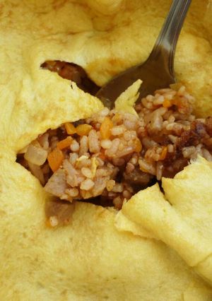 Foto resep Omurice / omelette rice