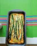 Tortilla de verduras y espárragos verdes al horno