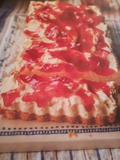 Una foto de Tarta de mascarpone con base de galletas