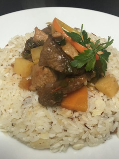 Una foto de Goulash a la hungara