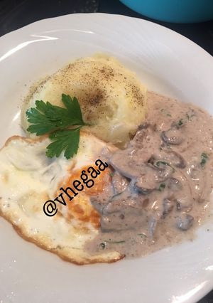 Foto resep Mash Potato Cream Mushroom