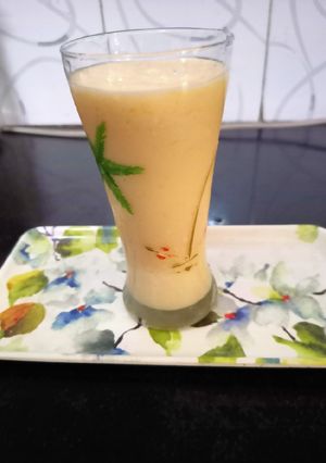 A picture of Muskmelon juice.