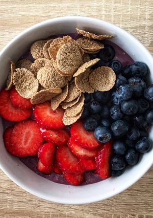 Una foto de Açai bowl nutritivo