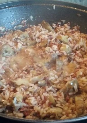 Foto principal de Arroz salvaje con alcachofas