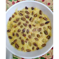 A picture of Nagpur style Orange Halwa without sugar.