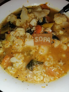 Una foto de Sopa de verduras
