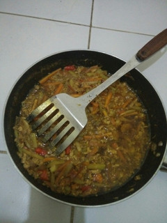 Foto resep Oseng labu siam wortel dan telur pedas