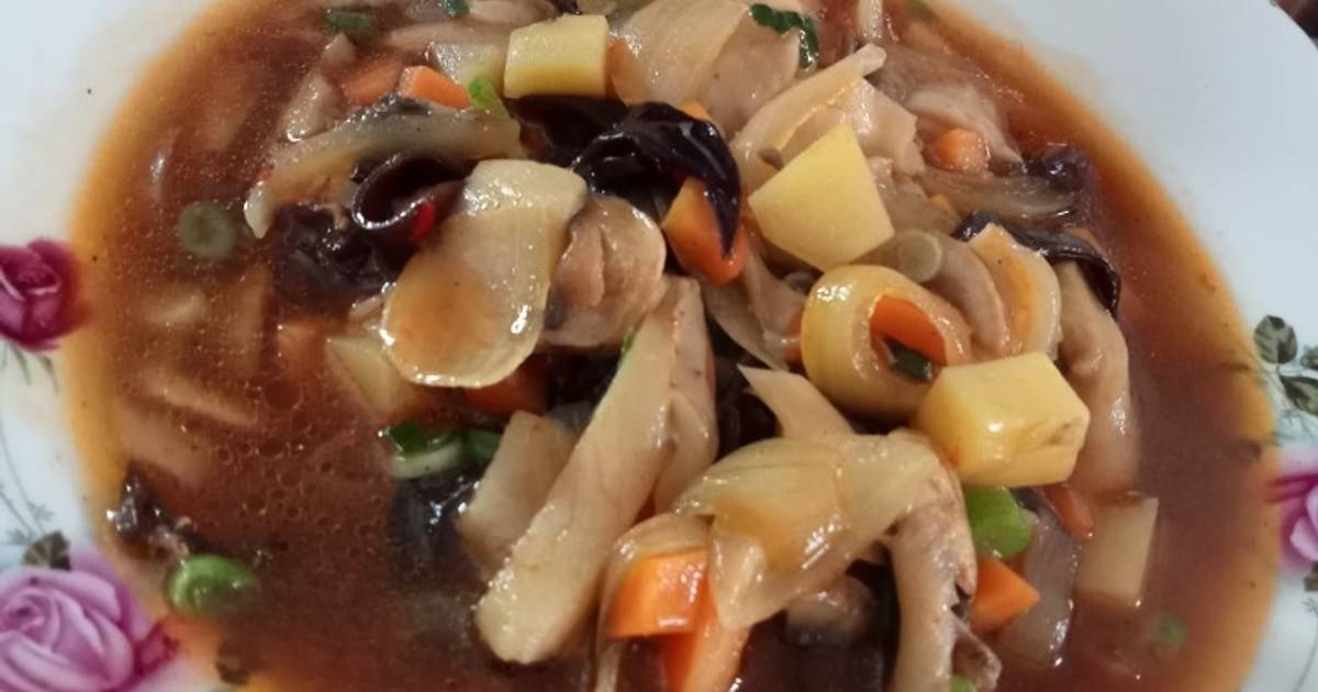 72 resep tumis jamur asam manis enak dan mudah Cookpad