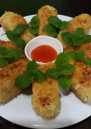 Hình của món Chả khoai tây chiên xù.