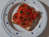 Tartine à la tomate 🍅
