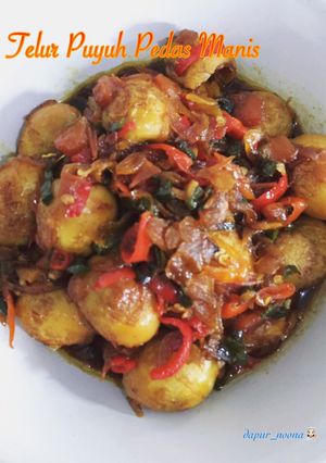 Foto resep Telur Puyuh Pedas Manis
