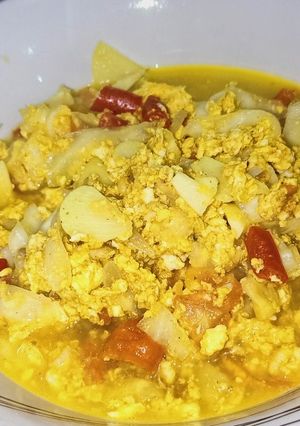 Foto resep Kuah kol telur orek