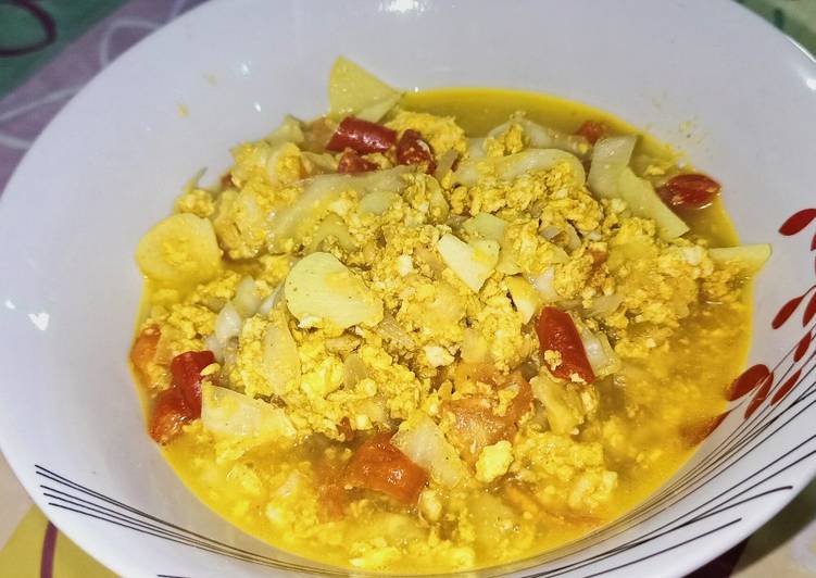 Resep Kuah kol telur orek | Cara Membuat Kuah kol telur orek Yang Paling Enak