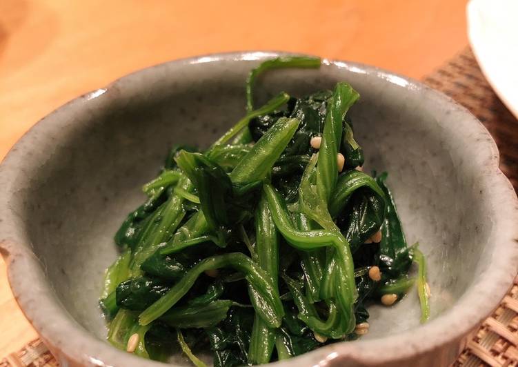 Resepi Korean Spinach Namul yang Mudah