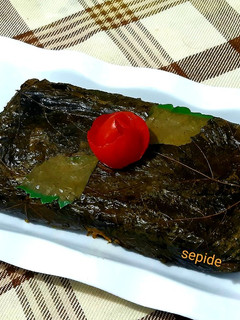 عکسی از دستور دلمه برگ قالبی