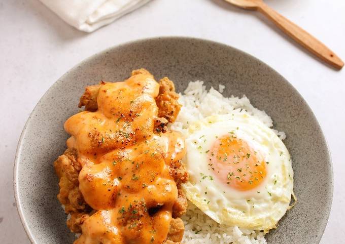 Truffle Chicken with Mentai Sauce (Ayam Goreng Saos Mentai)