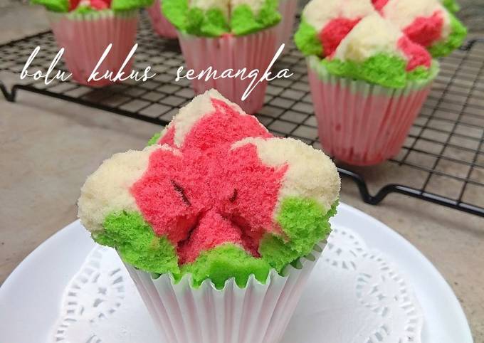 How to Prepare Appetizing 47. bolu kukus semangka #beres_bolukukusmekar#beresclover