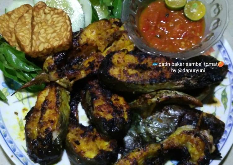 Resep 🐟Patin bakar sambel tomat🍅, Lezat