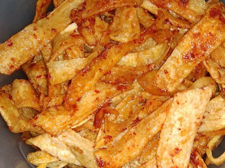 Langkah Gampang Menyiapkan Resep Keripik singkong balado yang Sempurna Anti Ribet, Lezat Sekali