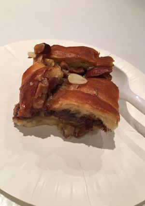 Foto resep Nutella Croissant Pudding