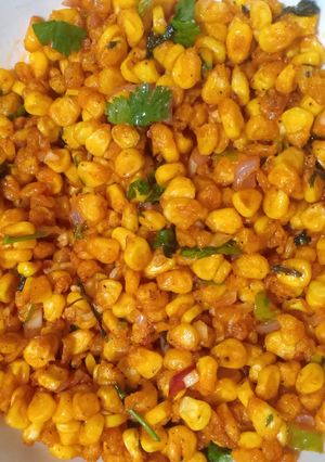 A picture of Corn chaat.