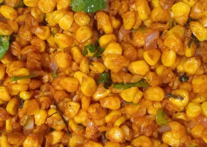 Corn chaat Recipe by Sony's Corner - Cookpad