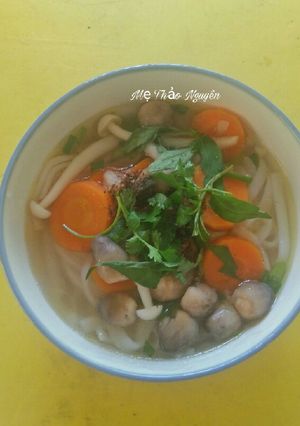 Hình của món Bánh Canh Xắc Chay.