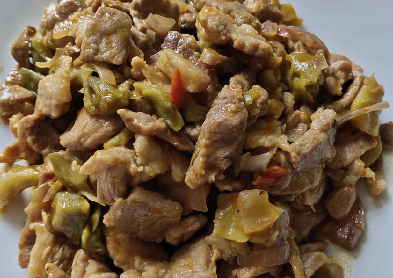 Fried pork pieces