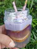 Pudding Jelly Ungu (Taro, Anggur dan Blueberry) in Jar