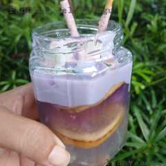Pudding Jelly Ungu (Taro, Anggur dan Blueberry) in Jar-レシピのメイン写真