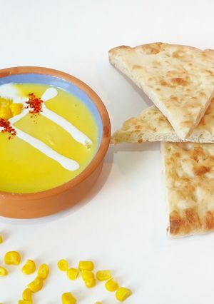 صورة لوصفة شوربة الذرة اللذيذة