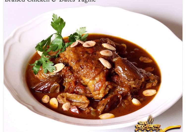 Braised Chicken And Dates Tagine