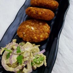 A picture of Stuffed Jackfruit Kebab.