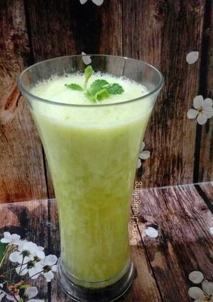 Foto resep Jus Nenas +Pir +Jahe +Daun mint