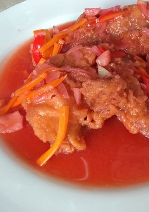 Foto resep Ayam kentucky asam manis