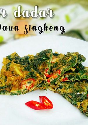 Foto resep Telur dadar daun singkong