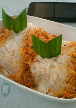 Foto resep Ketan+Serundeng Tongkol Pedas