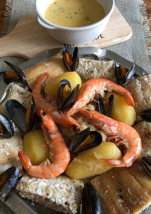 Une photo de Choucroute de la mer sauce à la bière