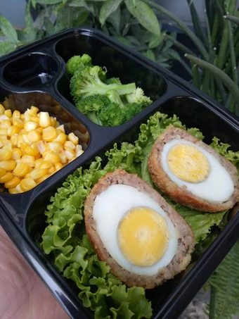 Langkah Mudah untuk Membikin Resep  Scotch egg ! (non msg)- bisa untuk menu diet dan MPASI anak :) yang Sempurna, Lezat Sekali