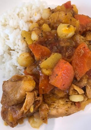 Una foto de Estofado con pollo