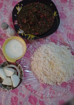 عکسی از دستور قورمه سبزی خوشمزه ✨